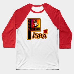 Colorful Frida Khalo Baseball T-Shirt